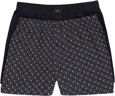 JP 1880 - Heren - Boxershorts OEKO-TEX set van 2 onderbroek - Navy blauw - Maat 7XL