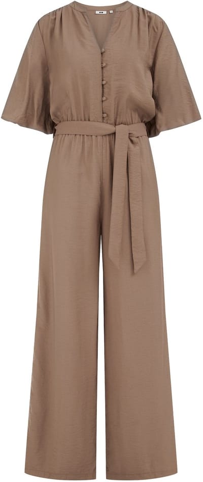 WE Fashion Dames jumpsuit met pofmouwen