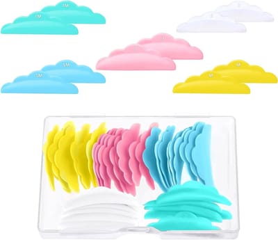 Set van 50 Wimperlifting Pads voor Professionele Wimperstyling - Zelfklevend, 5 Maten S/M/M1/M2/L, Geschikt voor Thuis en Salon, Multi-kleurig en Duurzaam