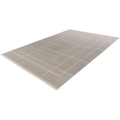 KAYOOM Vloerkleed Stage, laagpolig (125, Zilver, 120 x 170 cm)