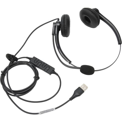 Bedrade telefoonheadset Ruisonderdrukking Binauraal Zakelijke hoofdtelefoon met microfoon voor callcenter