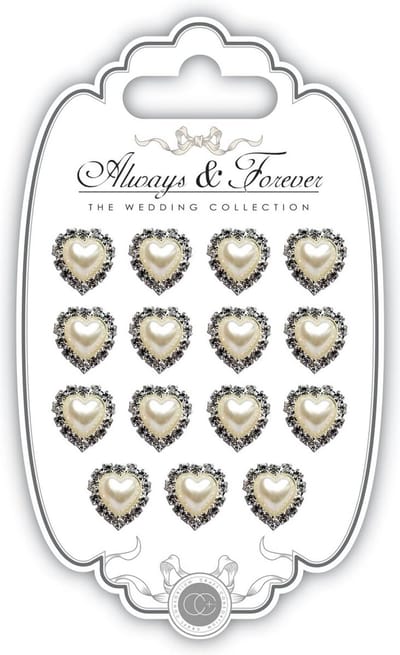 Always & Forever Pearl Heart Charms
