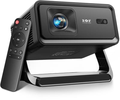XGODY Premium Mini Beamer - Alles-in-één Smart TV Projector - 2026 model - Android 14.0 - WiFi 6 & Bluetooth 5.4 - 4k ondersteuning - Beamer - Inclusief Hdmi kabel - Home Cinema - zwart