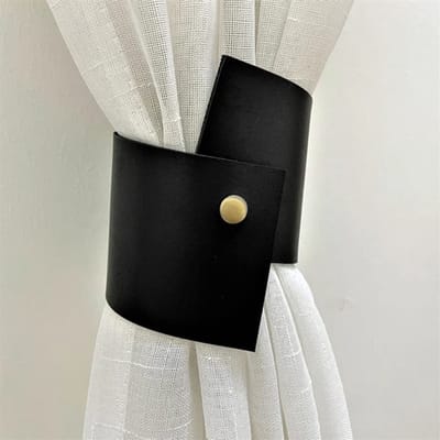 Gordijnband- gordijnen omhelzen - gordijnen houder - zwart - gordijnen omhelzen haak - gordijnen accessoires - 4 stuks -zwart