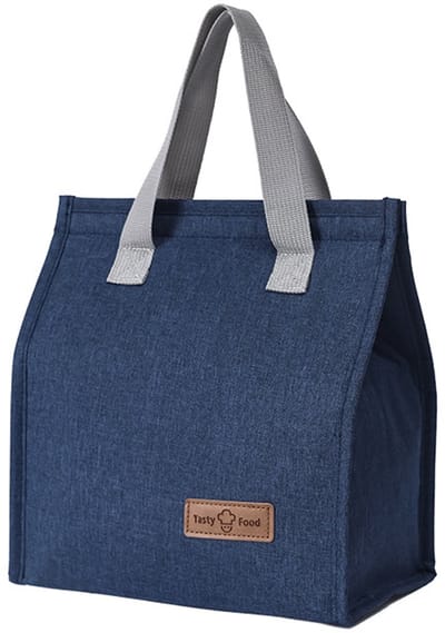 Lunchzak - herbruikbare geïsoleerde lekkagebestendige lunchzak - kinderen meisje jongen volwassen koeltas - geschikt voor werk, school, reizen-25.5*22.5*13cm-Blauw