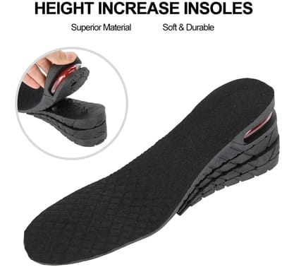 Dailygoods- Inlegzolen met verhoogde hoogte - Inlegzolen vier lagen - PU materiaal - Uniseks - Schokabsorptie - Comfortabele pasvorm