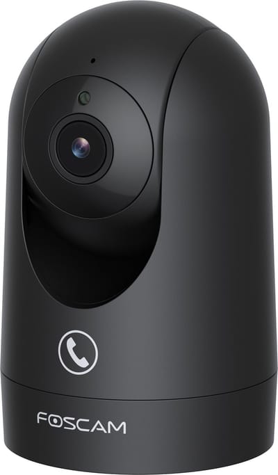 Foscam R8M Beveiligingscamera Binnen – 4K 8MP WiFi 6 IP Camera – 360° Auto Tracking – Millimeter Wave Radar – Persoons- en Huisdierdetectie – 2-weg Audio – One Touch Call – Zwart