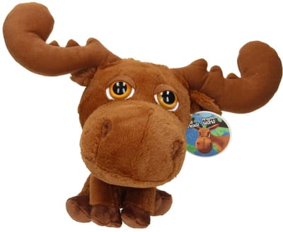 Lobbes knuffel rendier pluche 22cm - zachte knuffeldier speelgoed.