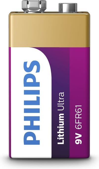 Philips 9V Lithium Ultra Batterij - 1 stuk