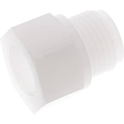 Verloopring G3/8'' Binnendraad X G1/2'' Buitendraad PVDF 10bar FDA 27mm Hex