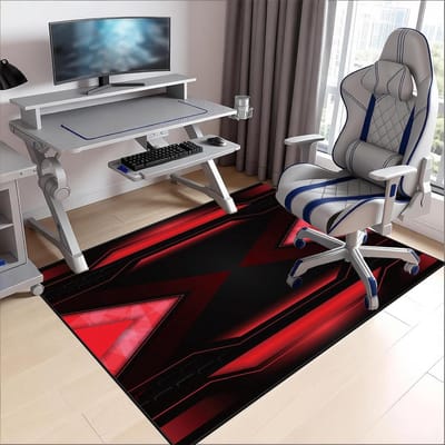 Vloerbeschermer Bureau - Stoelmat Harde Vloeren - Beschermt Parket - Antislip Onderkant - 90 x 120 cm - Zwart