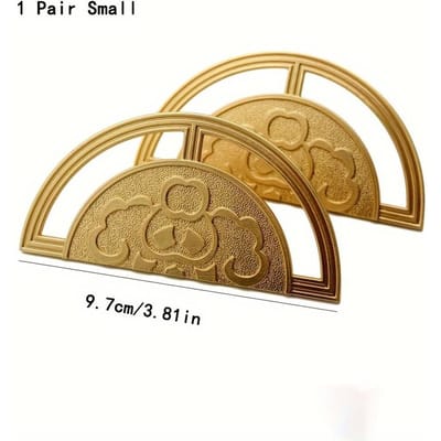 1 Paar Goudkleurige Vintage Stijl Zinklegering Trekkers, Ronde Vintage Trekkers voor Kast Kast Lade Deuren 1 Pair Small