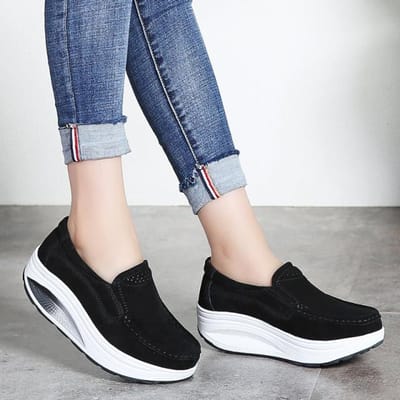 Damesschoenen Dames Schoenen Vrouw Loafers Zoete Lage Comfortabele Mocassins Instappers Platform Ballet Sneakers Damesschoenen Dames Schoenen Mujer 41 zwart