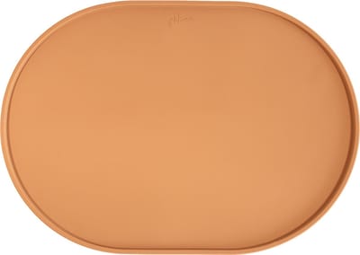 Jikkies Siliconen Placemat - Siliconen - Taupe - Antislip - Ondergrond voor je Kleintje - Extra Groot - Opstaande Rand - Veilig - Voldoet aan EN-normen - Magnetron & Vaatwasser bestendig - Combinatie van een Placemat & een Bord