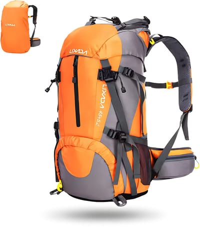 CarryQuest® 50L Tactical Backpack - Waterdichte Survival Rugzak met MOLLE-Systeem & Compressieriemen - Oranje