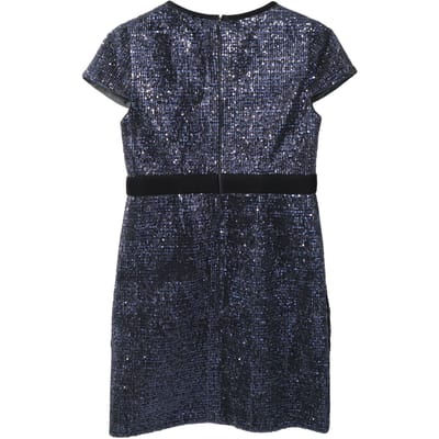 Maje Glanzende Mini Jurk in Marineblauwe Pailletten