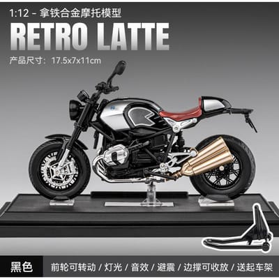 Simulatie 1:12 Bao Ma Latte Legering Motorfiets Model Ornament Kinder Speelgoed Cadeau