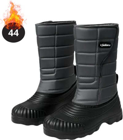 Bovista Snowboots - Sneeuwschoenen - Sneeuwboots - Heren - Wintersport - Ski - Skischoenen - Grijs - 44 - Antislip - Winter