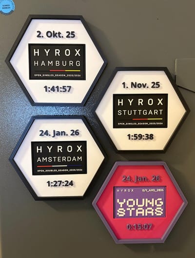 Hyrox patchlijst - Om op te hangen of neer te zetten