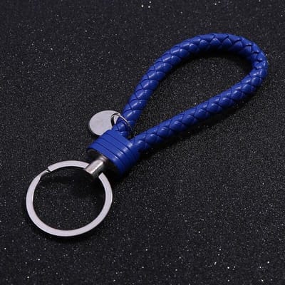 CHPN - Sleutelhanger - Blauw - Keychain - Leren sleutelhanger - Cadeau - Vaderdag - Chique sleutelhanger