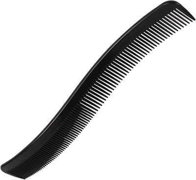 Kapperskam Gebogen - Styling Kam - Haar Knippen - Ergonomisch Ontwerp - 21 cm - Zwart
