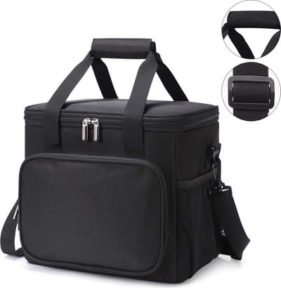 REDOM Geïsoleerde Lunch Tas 15L – Waterdicht en Lekvrij, Grote Capaciteit Met SchouderbandREDOM Rugzak Backpack 15L Geïsoleerde Lunch Tas - Waterdicht - Lekvrij - Ruime Opbergruimte - Comfortabel Draagbaar - School - Werk - Reis - Sport - Grijs