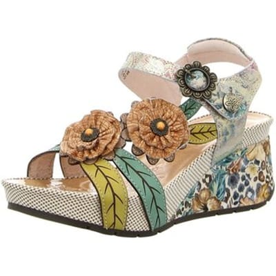 Sandalen met sleehak Laura Vita -