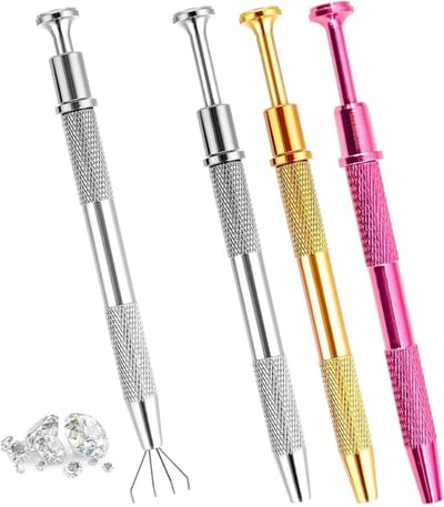 3 Stuks Piercing Ball Grabber - Professionele Pincet voor Sieraden, Roestvrij Staal, Handige Verwijderingstool en Schroefoverhouder voor Ambachtelijk Gebruik