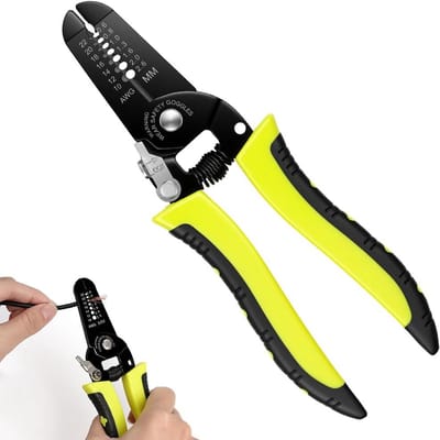 Draadstripper Multifunctioneel - Handtool Stripper - Kleine Klussen - Ergonomisch Ontwerp - 10-22 AWG - Zwart