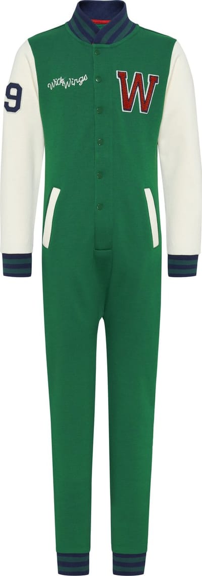 Wick Wings - Onesie - Kleur Groen - Pyjama - 110-116 - onesie jongens - onesie meisjes