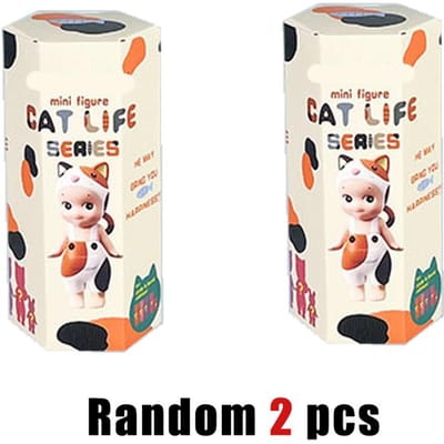 Boîte Aveugle Chat Ange Figurine d'Action Jouets Ornements Poupées Pour Fans jouets d'enfants Noël Boîte Mystérieuse Décorer Cadeaux