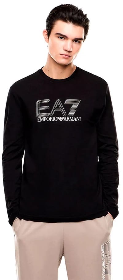 Ea7 Emporio Armani 7m001310_af10373 T-shirt Met Lange Mouwen Zwart M Man