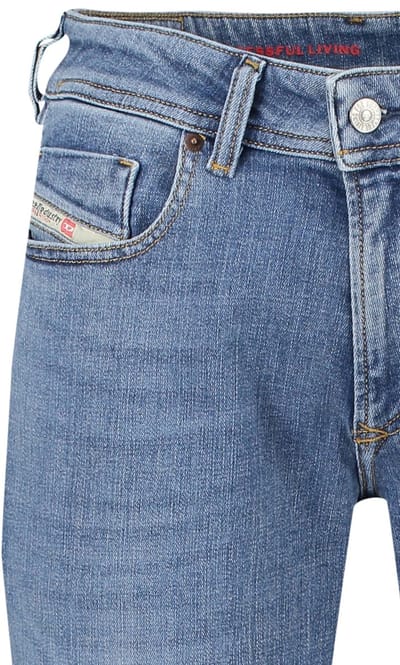 Diesel Heren Sleenker Jeans Blauw maat 33/34