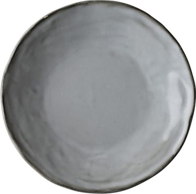 Dutch Rose Organic Borden - Ø 17cm - Stoneware Handgemaakt - Licht Grijs