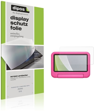 dipos – 2x Matte Beschermfolie geschikt voor ZIOVO E10 | Krasbestendige & antireflecterende Screenprotector Ultra-Thin