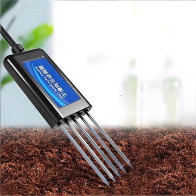 Bodemtester,digitale Bodemvochtigheidsmeter Voor Planten,2 Meetmethoden,zeer Gevoelige Sonde,stikstof,fosfor,kalium,pH,luchtvochtigheid, Voedingsstoffen,zoutgehalte En Elektrische Geleidbaarheid