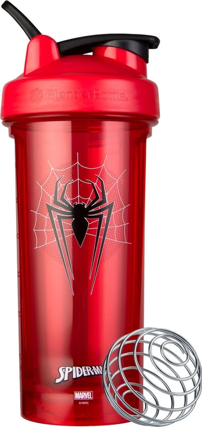 BlenderBottle® | Classic Loop Pro | 820 ml | MARVEL SPIDER-MAN | Shakebeker | Shaken zonder klonten en zonder te lekken! | BPA-en-Phthalate-vrij | De beste kwaliteit waar je jaren plezier aan hebt!