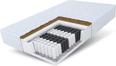 FDM® FAMILY Matras 80x200 cm - Hoogte 18 cm H3 en H4 - Pocketvering Matrassen - Dubbelzijdig - 7 zones - Antiallergisch