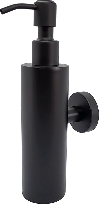 Sanics® Orca Zeepdispenser Wandmontage 200 ml - Handzeepdispenser - Zeeppomp Keuken - Zeepdispensers - Zeeppompje Hangend - RVS Zwart