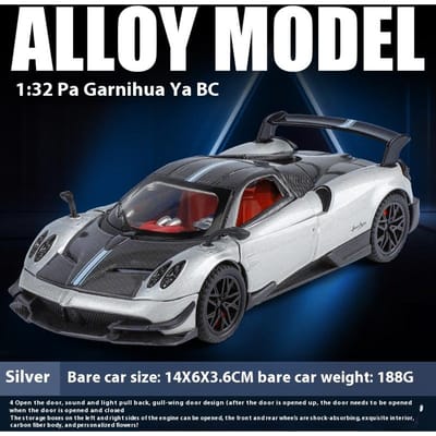 1:32 Pagani Huayra Bc Voiture de Sport Supercar Modèle de Voiture en Alliage Métallique Moulé Sous Pression Son & Lumière Jouet pour Enfants Cadeaux d'Anniversaire Cadeau pour Garçon