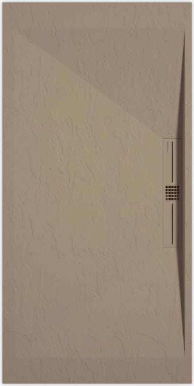 Sanifun douchebak Stone Side Moka Slate 1600 x 900 P