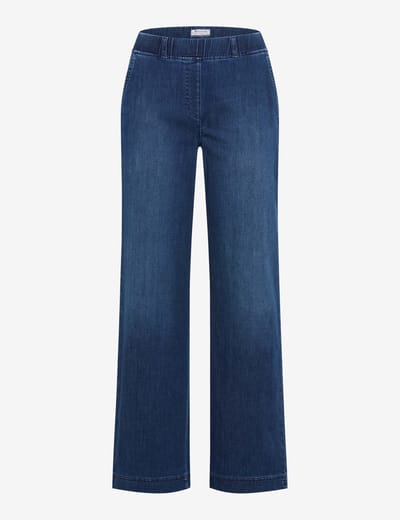 Raphaela by Brax Dames Marlenebroek  Style PAM FLARED STONED SLIGHTLY USED, denim blauw regular, maat 34