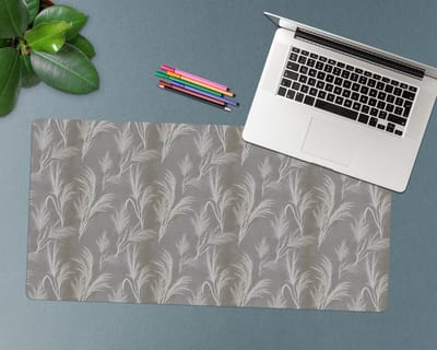 Coloray Bureau Onderlegger - Grijs gras Bureau Mat - 90 cm x 45 cm - Grijs Bureau Onderlegger - Bureaumat - Onderlegger Bureau - Bureau Onderlegger Groot - Bureau Onderlegger XXL
