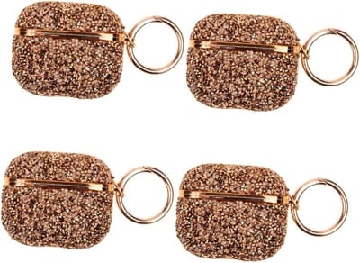 Oortelefoonhoesjes - Beschermhoesjes - Oordopjes Beschermen - Met Strass Decoratie - 4 Stuks - Assorti