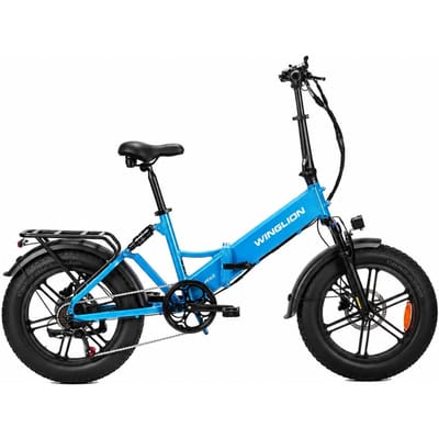 WINGLION EB-FF2.0 Opvouwbare Elektrische Fiets, 48V 15Ah Batterij, Dubbele Vering & Hydraulische Schijfremmen