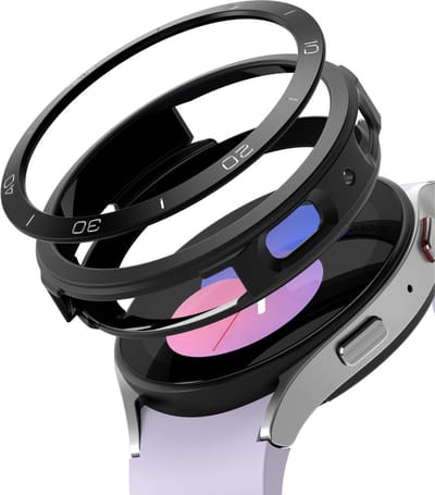 Ringke Air Sports Bezel Styling Geschikt voor Samsung Galaxy Watch 5 40MM - Combo Pack - Zwart/Zwart