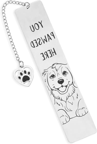 Grappige honden boekenlegger voor vrouwen, metalen boekenmarker als schattig cadeau voor hondenbezitters en boekenliefhebbers