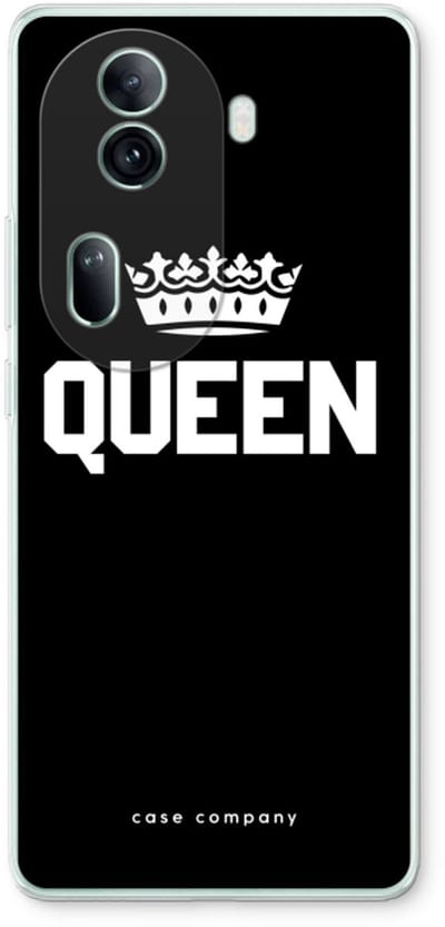 Case Company® - Hoesje geschikt voor Oppo Reno 11 Pro hoesje - Queen zwart - Soft Cover Telefoonhoesje - Bescherming aan alle Kanten en Schermrand