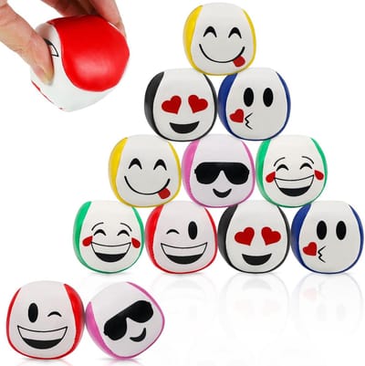 12 Stuks Jongleerballen Set voor Beginners - Zachte en Goed Gebalanceerde Trainset