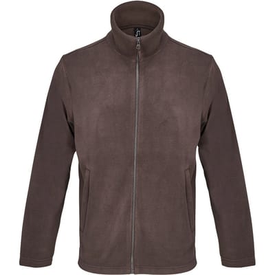 SOLS Unisex Microfleece Jas voor volwassenen (Donkere chocolade)
